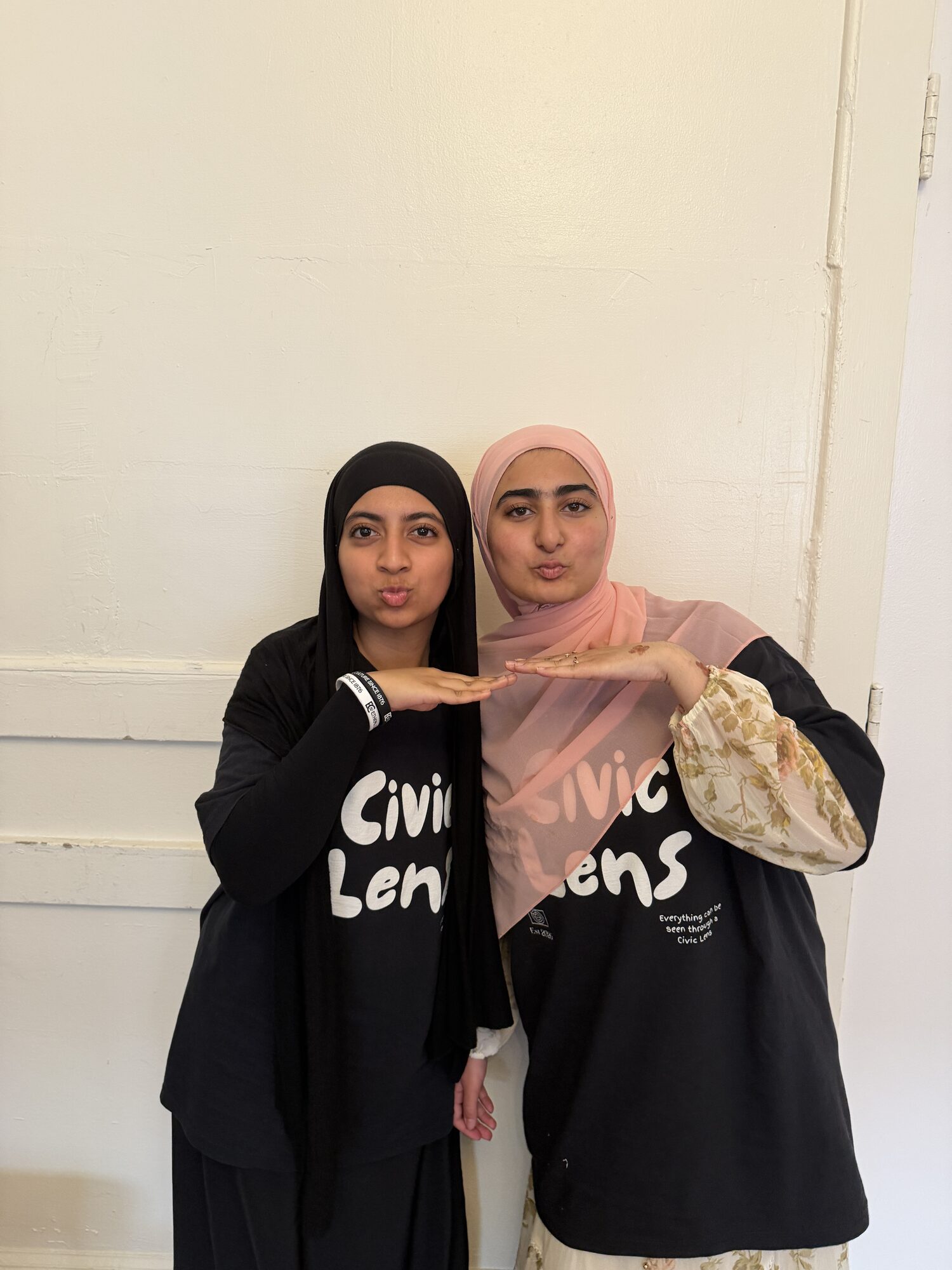 Two participants at Civic Lens Week