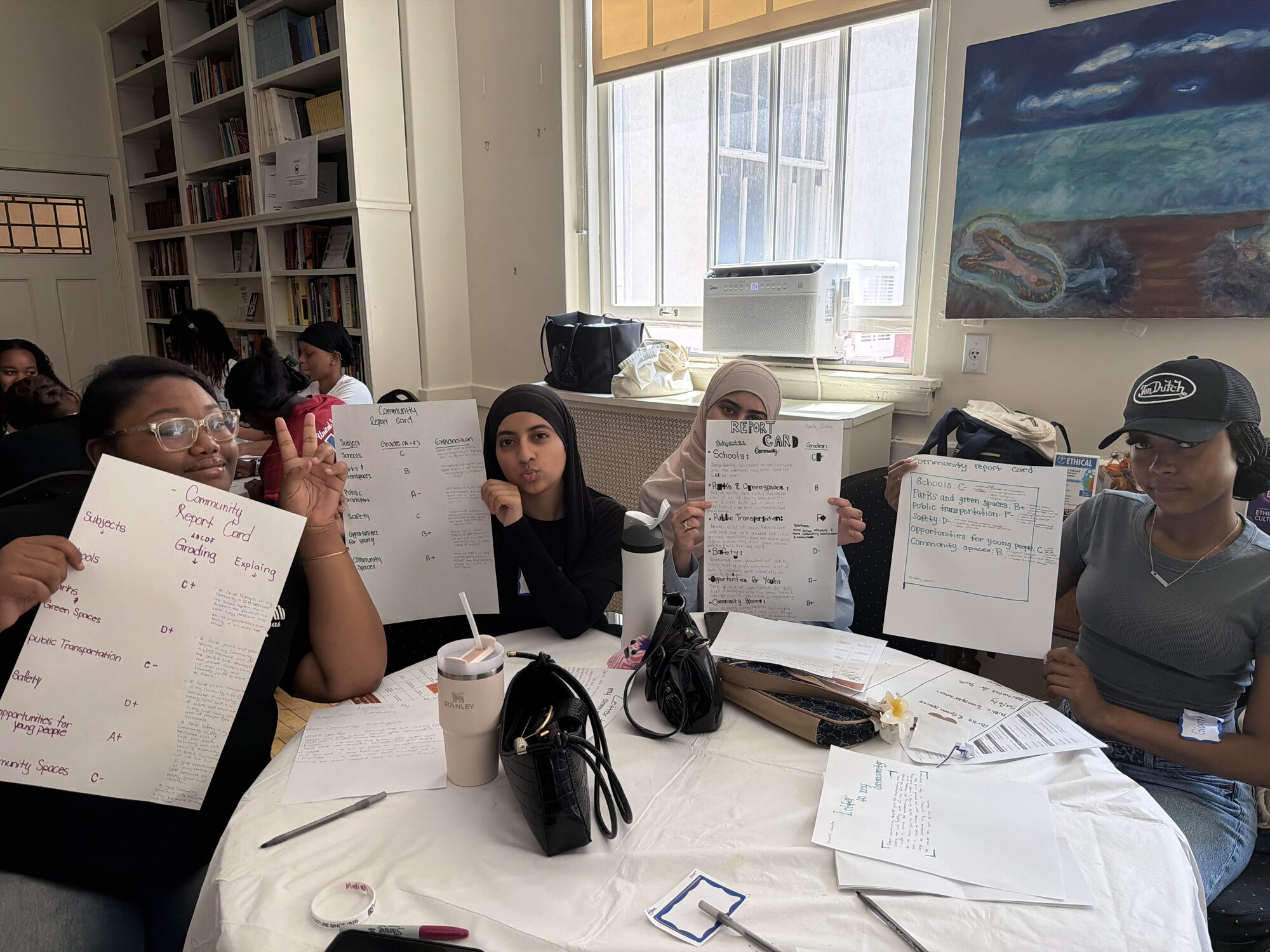 A small group discussion during Civic Lens Week